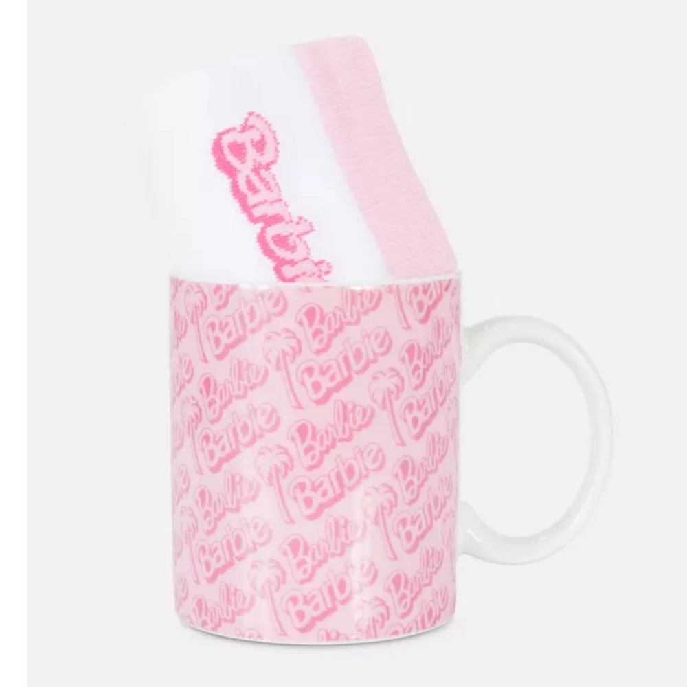 Barbie the movie Mug and socks gift set. New in box perfect holiday gift